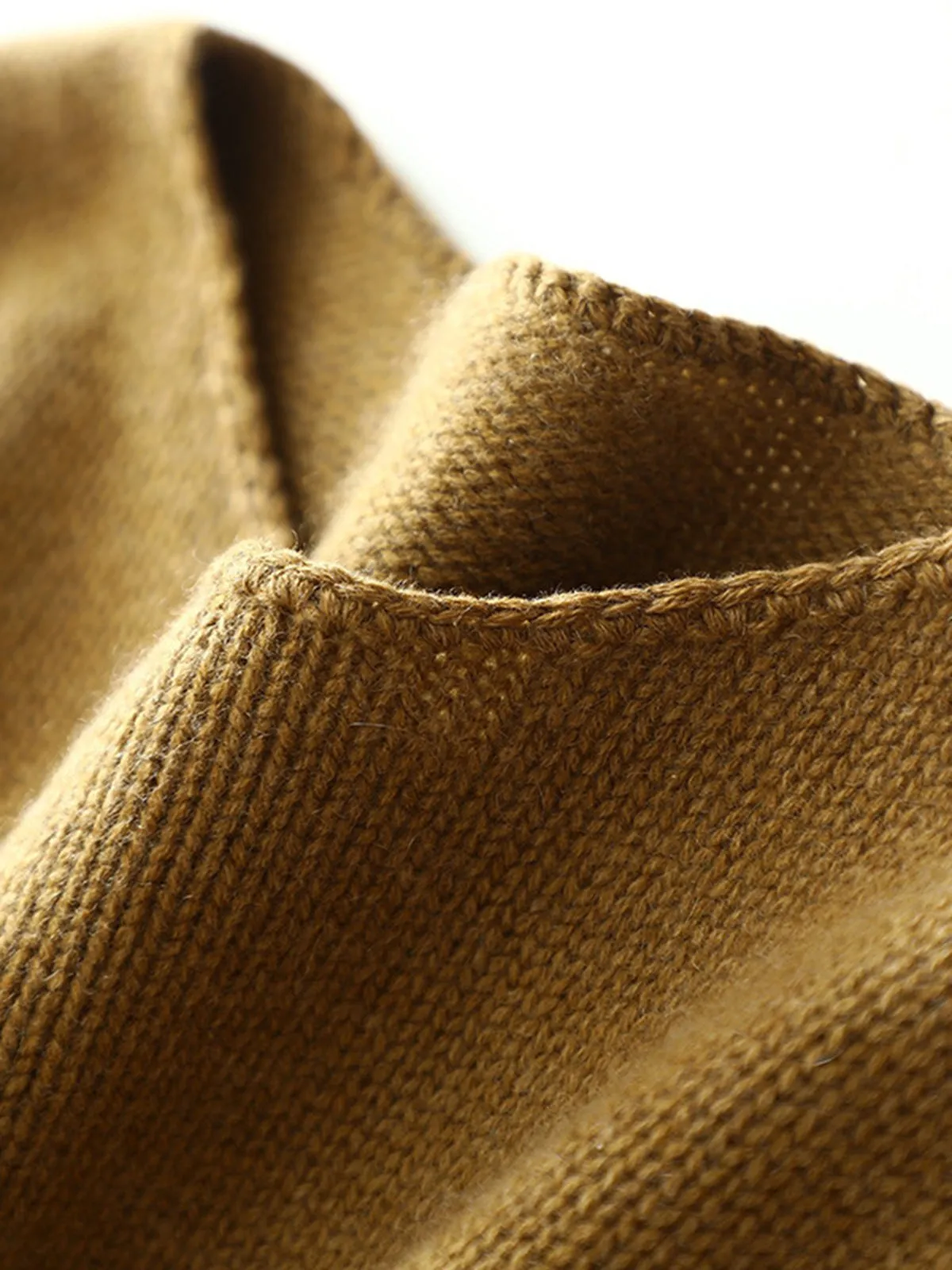 Autumn/Winter Women's Cashmere Thick Shorts Set, Casual and Loose-Fitting, 100% Pure Cashmere Knit Sweater Two-Piece Set