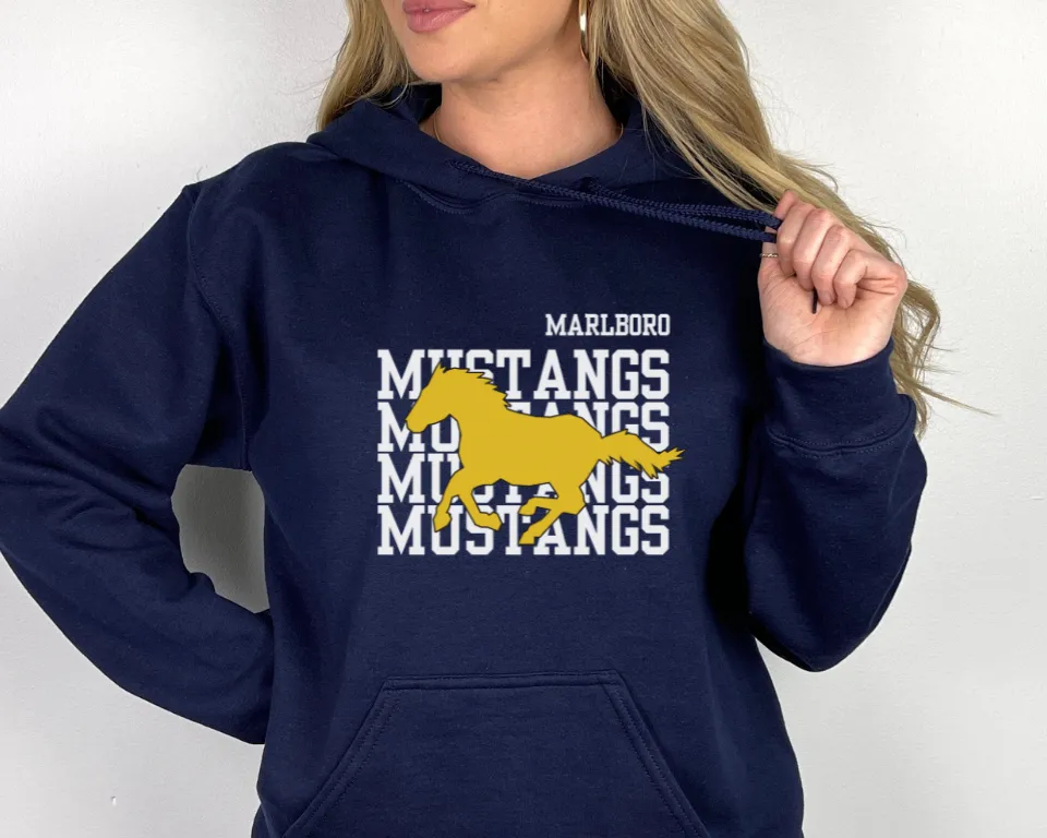 Marlboro  Mustangs Hoodie, Mustang