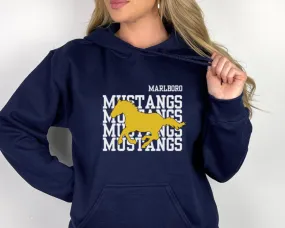 Marlboro  Mustangs Hoodie, Mustang
