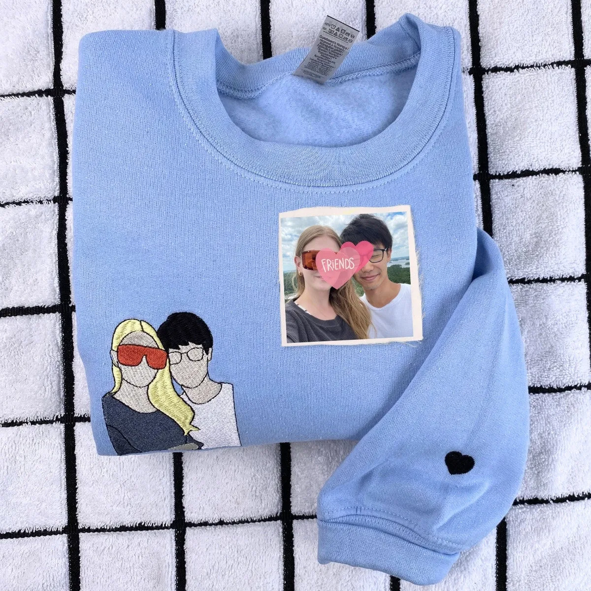 Personalized Best Friend Gift with Photo Sweatshirt or Hoodie