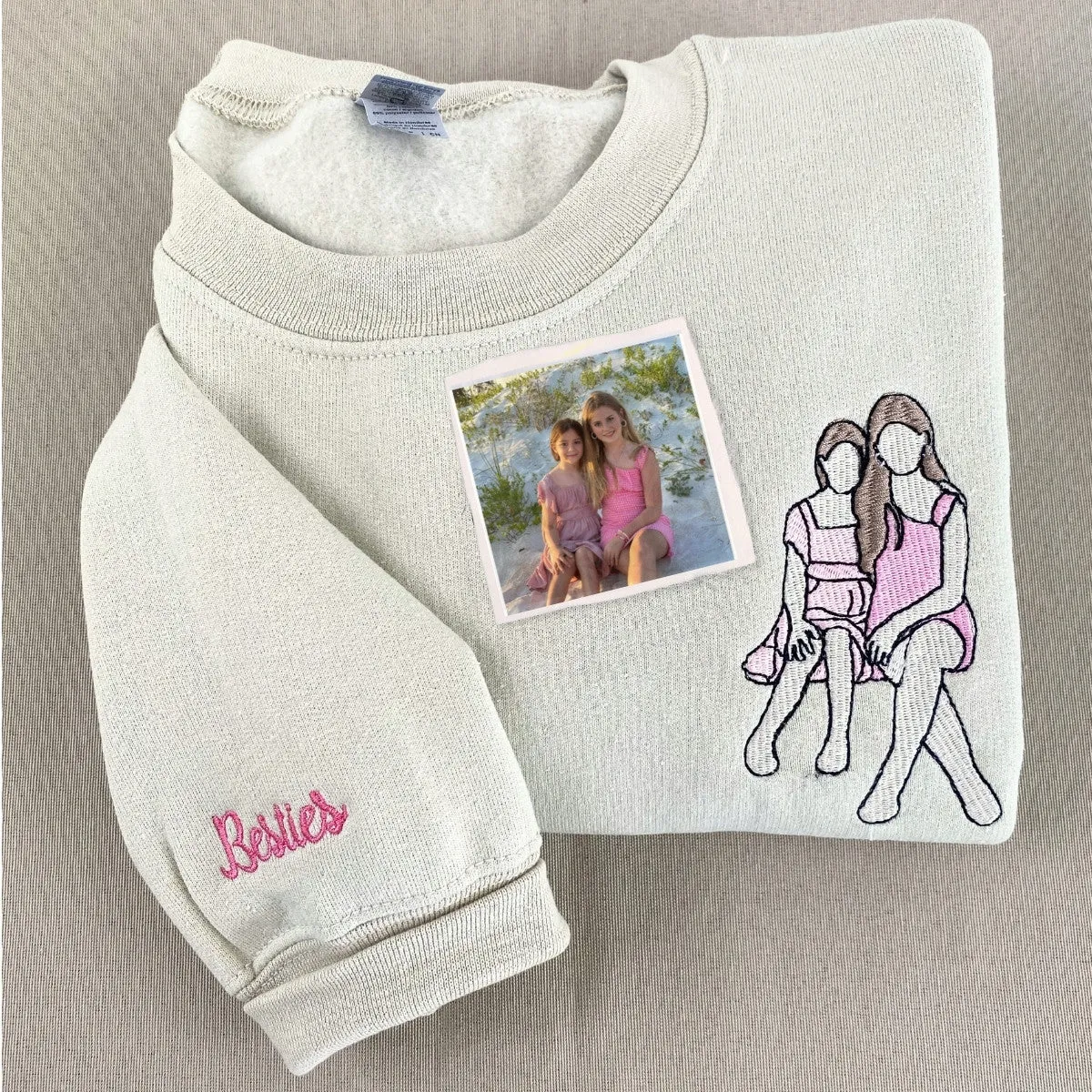 Personalized Best Friend Gift with Photo Sweatshirt or Hoodie