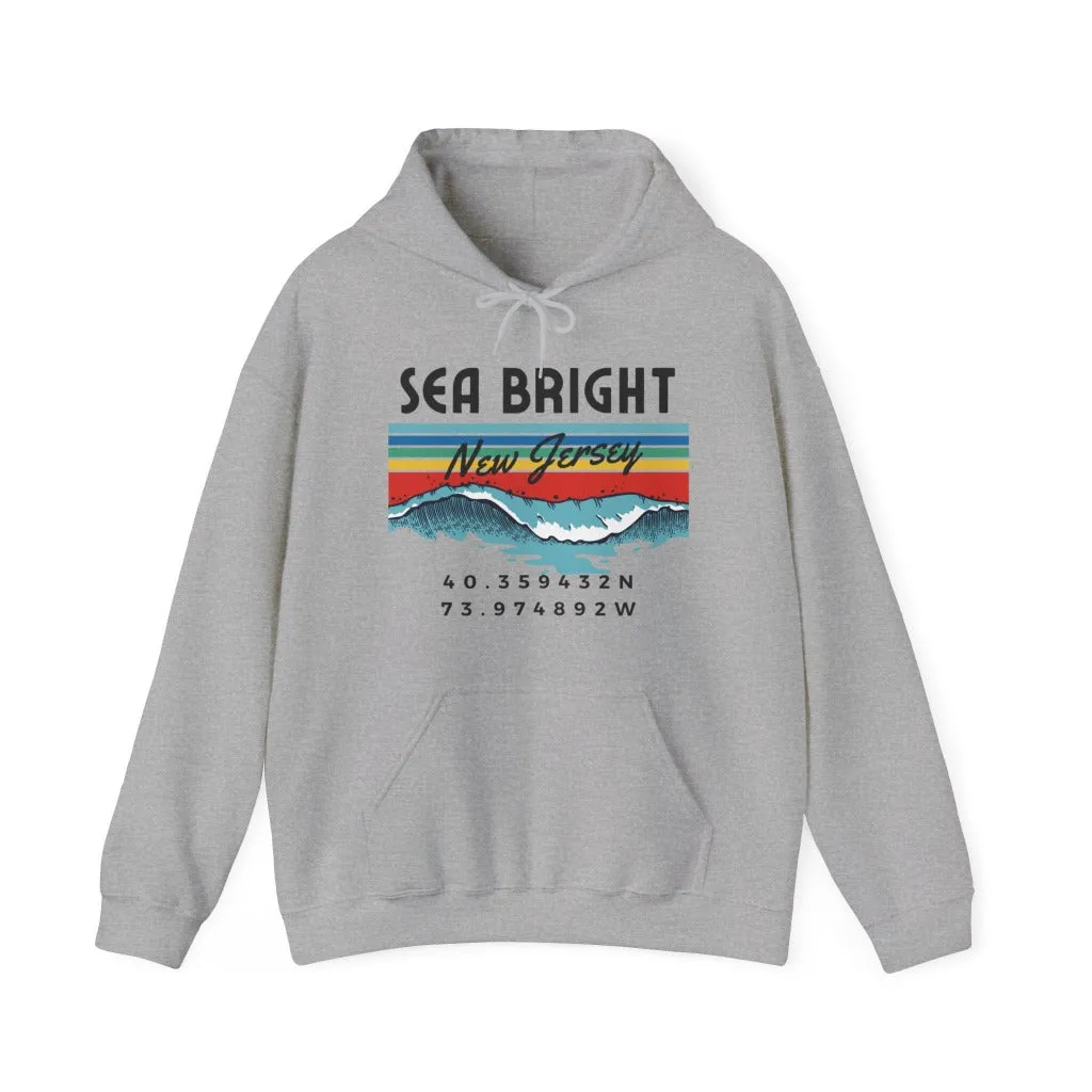 Sea Bright New Jersey Hoodie, Coordinates